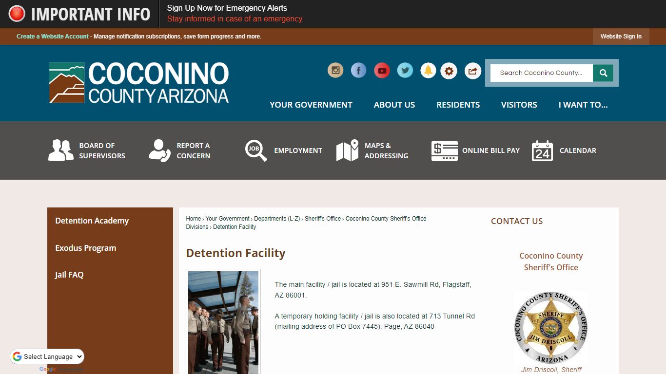 Detention Facility | Coconino